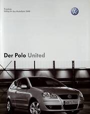 265221) VW Polo 9N - United - Preisliste & Extras - Prospekt 10/2007