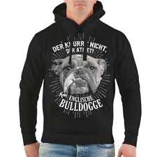 Herren Kapuzenpullover Englische Bulldogge english bulldog Hoodies Mann schwarz