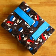 Wickel-mobil - Piraten/Wale-  mit Frottee-Liegefläche / mobile Wickelunterlage