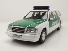 Mercedes E-Klasse T-Modell Kombi S124 Polizei 1995 weiß Modellauto 1:18 Triple9