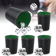 5 Würfelbecher mit 25