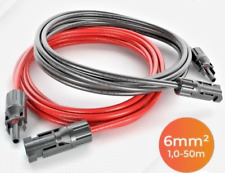 Solarkabel Verlängerungskabel rot schwarz 6 mm² mit Stecker PV Solarstecker MC 4