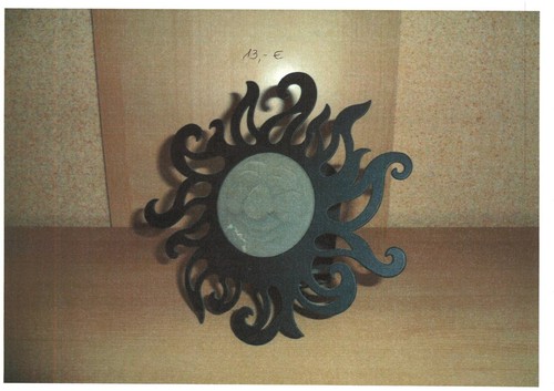 Schwarze teelicht wandhalter - 4,
