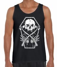 Sensenmann Skelett IN Sarg Herren Tanktop - Halloween Gothic Skelett