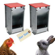 2er Set Hühner Futterautomat