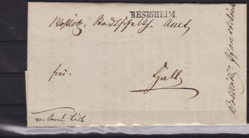 Alter brief besigheim - alter, besigheim,