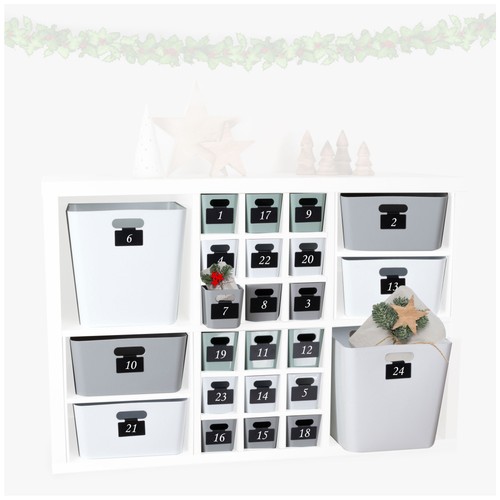 Diy adventskalender aus boxen - aus,