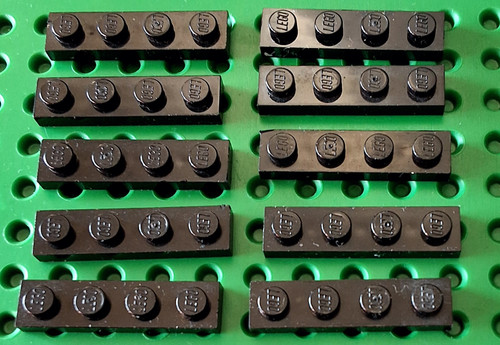Lego 10x platte 1x4 - 10x,