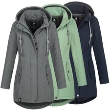 Damen Softshelljacke Kurzmantel Outdoor Übergangsjacke Regen Jacke L60279FC02