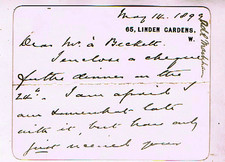 Viktorianischer 1899 ALS BRIEF