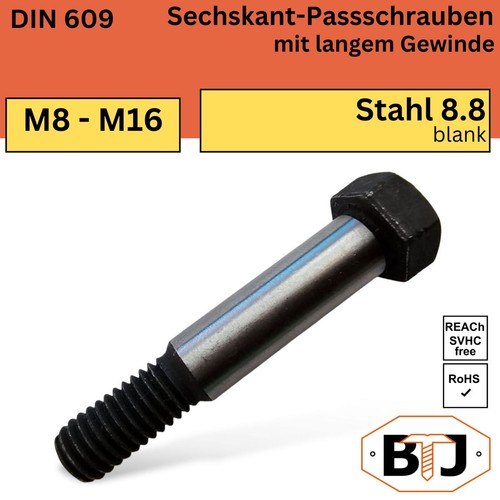 Din 609 passschraube 8 - din, 8.8