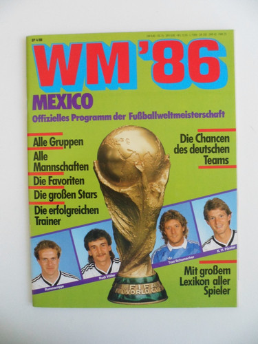 seltenes Sonderheft WM 1986