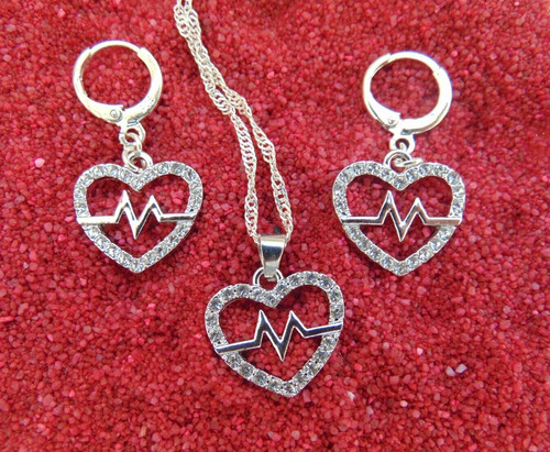 925 silber schmuck set herz - 925,