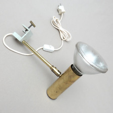 Regallampe Klemmlampe Leselampe Strahler Spot Messing Gold 60er Jahre