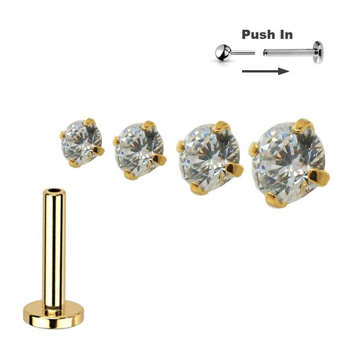 2mm titan gold stecksystem - gold,