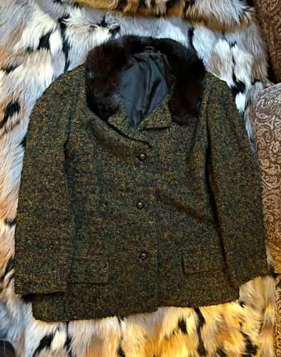 Damen jacke m wollmix - gr.,