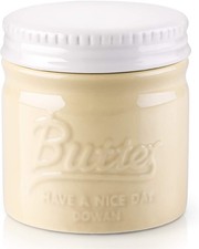 DOWAN Butterdose Keramik, Französische Butterdose mit Deckel für Butter, Gelb