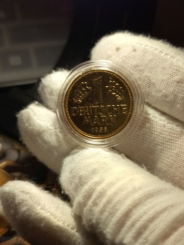 Brd mark 1956 - dm, vergoldet