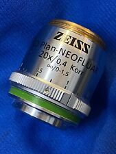 Carl Zeiss NeoFluar LD Plan 20x / 0,4 Korr - 0-1,5 Linse Mikroskop Objektiv