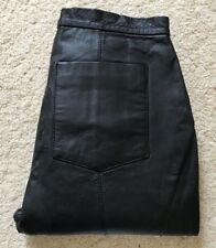 Schwarze Damenhose aus echtem