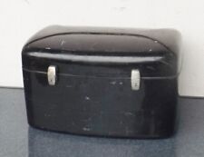 Alte schwarze englische Oldtimer Motorrad Glasfaserbox 50/60Jahre mit Schliesen