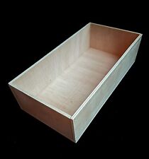 Holzkasten Kiste Größe: 40 x 25 x 10,5 cm Holz Box aus Sperrholz für Bastler