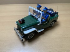 TN Nomura Polizei Jeep mit Wendeautomatik Batteriebetrieben 60‘er Jahre 26 cm