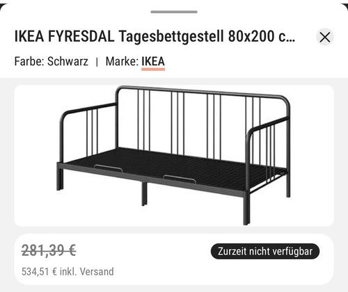 Ikea sofa bett - ikea, schwarz