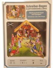 + KARTONMODELLBAU  Weihnachtskrippe mit Königen  SCHREIBER-BOGEN  735