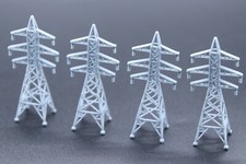 4x Spur Z Strommast,Hochspannungsmast, 1:220