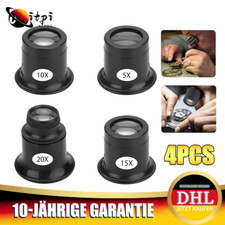 5/10/15/20x Uhrmacherlupe Augen Lupe Glas Juwelier Okular Für Schmuck Diamanten