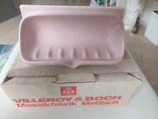 ANTIKE  SEIFEN und SCHWAMMSCHALE, VILLEROY und BOCH METTLACH MIT OVP