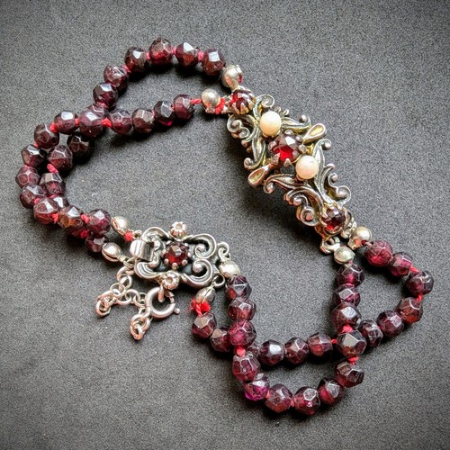 Vintage granat tracht armband - granat,