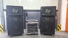 Electro Voice Anlage Komplett Set mit Verstärker im Flightcase