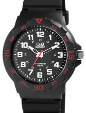 Q&Q by Citizen Herren Uhr 10 Bar | Sportlich | Silikonarmband | Wasserdicht