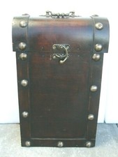 Messing Holz Schatulle Schmuckschatulle Mahagoni? Wein schatule Wein Vintage
