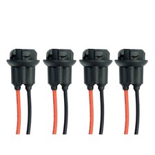 4x W5W T10 Fassung Stecker Standlicht Parklicht Sockel Glassockel Stecksockel