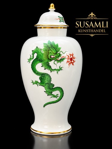 Meissen porzellan deckelvase - porzellan,