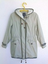 CREENSTONE Damenmantel, Farbe Grau-Grün, Größe 38, Baumwollmischung, 1A Zustand