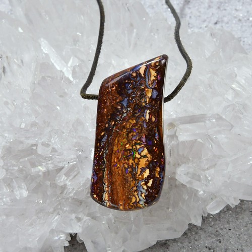 Boulder opal anhänger - boulder,