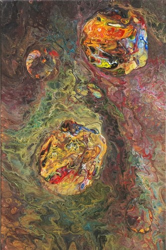 Original acrylbild fluid - original,