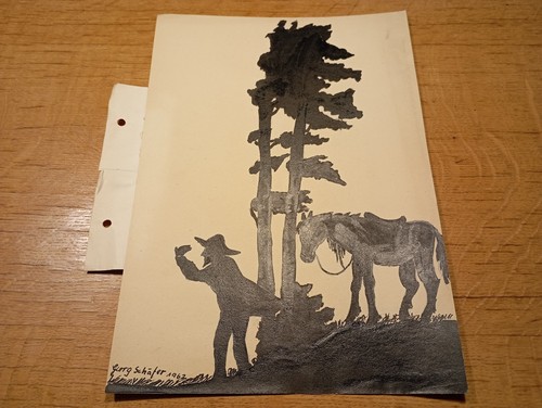 Original zeichnung der - zeichnung, "der