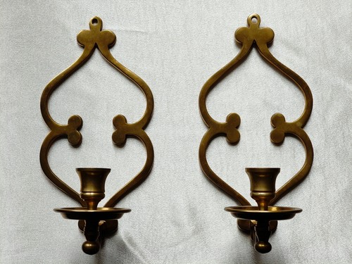 Wandkerzenhalter messing - 2,