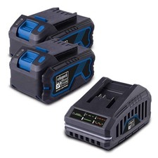 Scheppach System Starter-Kit SBSK4.0 - 20V-IXES / 2x4,0Ah Akku + Ladegerät