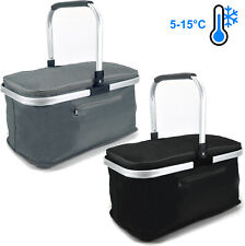 24L Pickniktasche Kühltasche Isoliertasche Einkaufskorb Thermo Kühlkorb Kühlbox