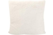 Dekokissen FellImitat weiss