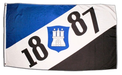 Fahne fanflagge hamburg 1887 - fanflagge,