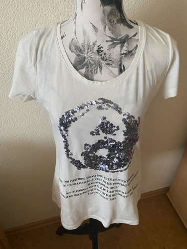 Weißes tshirt mit glitzer von - mit,