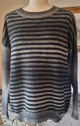 Pullover grau schwarz - pullover, grau/schwarz