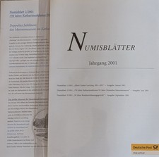 Numisblatt 1/2001 - 3/2001: komplett 3 x 10 DM Gedenkmünze Ag 14,34g Feingewicht
